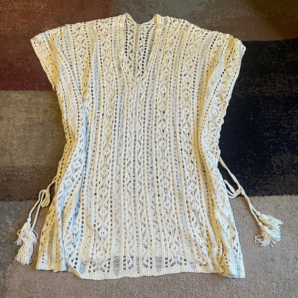 Cream Crochet Cover-Up